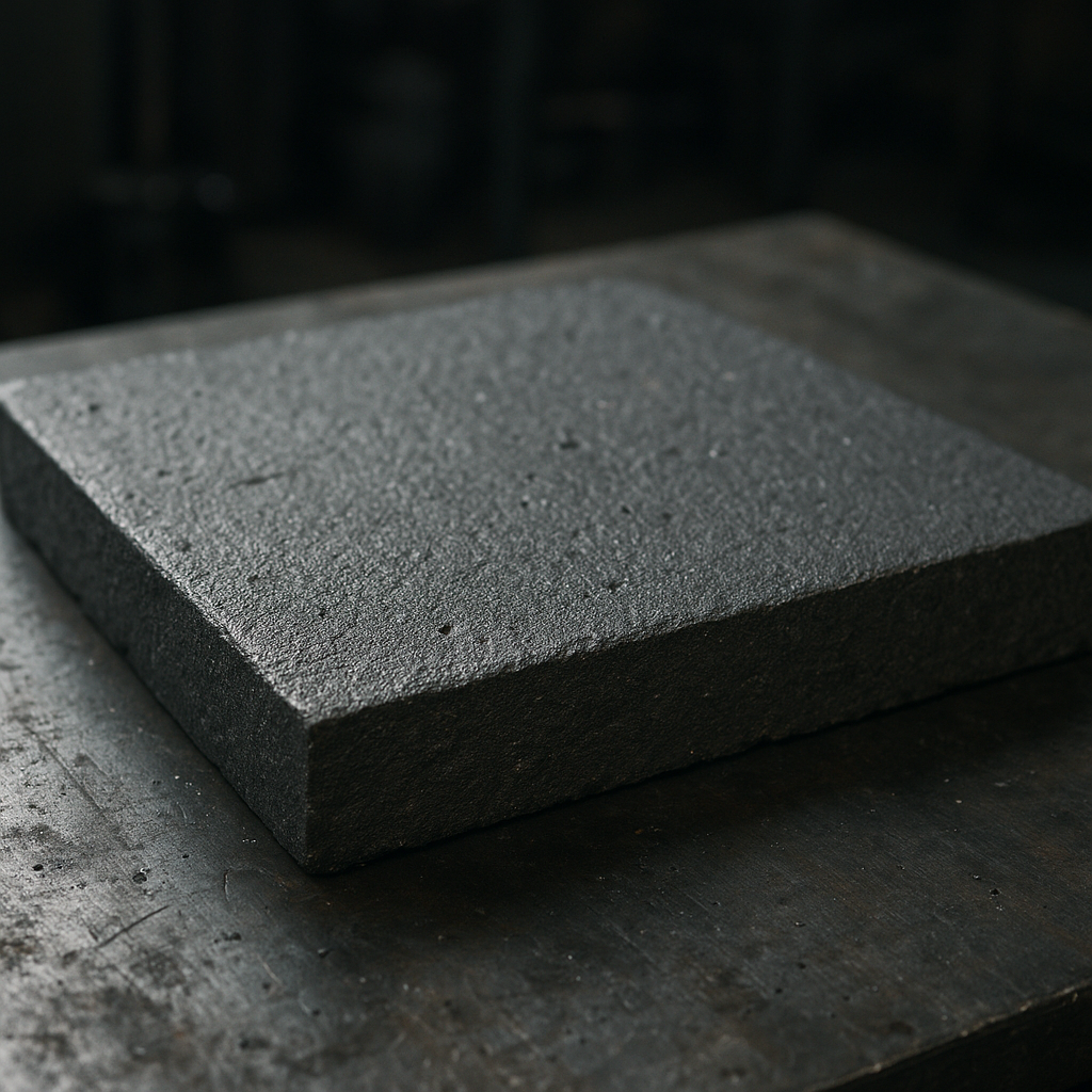 Chapa de ferro fundido mostrando propriedades e limitações técnicas