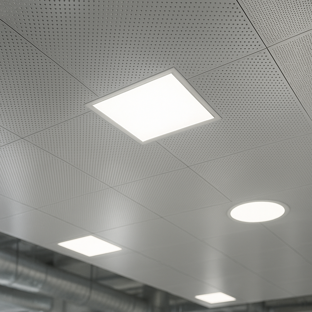 Forro metálico em aço para projetos comerciais e industriais